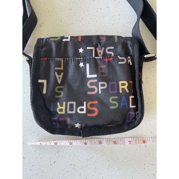 Le sport Sac Crossbody Small Black With Colorful Wording Vintage Retired… - Picture 5 of 9